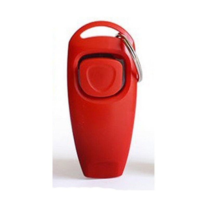 Pet Dog Whistle En Clicker Puppy Stop Barking Training Aid Tool Clicker Draagbare Trainer Huisdier Producten Levert: Rood