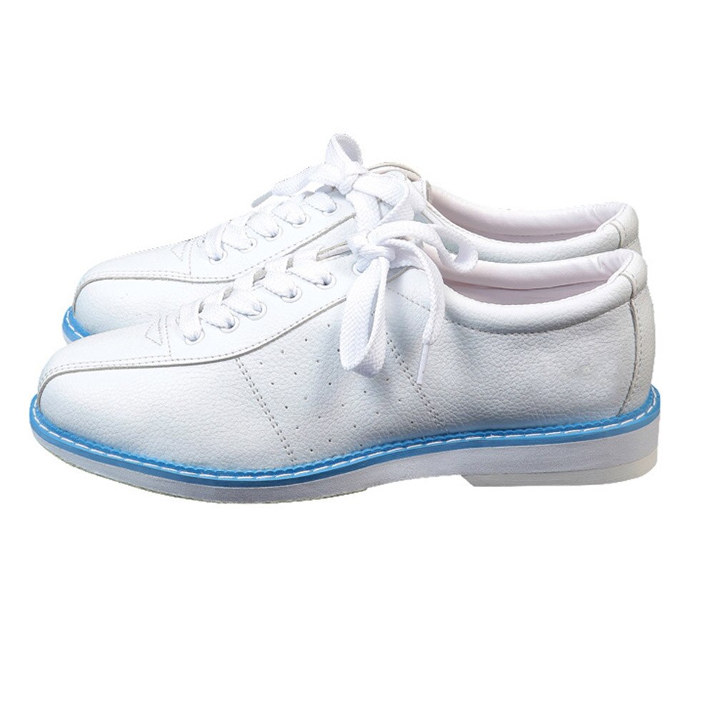Newly White Bowling Shoes for Men Women Unisex Sports Beginner Bowling Shoes Sneakers BF88: 38