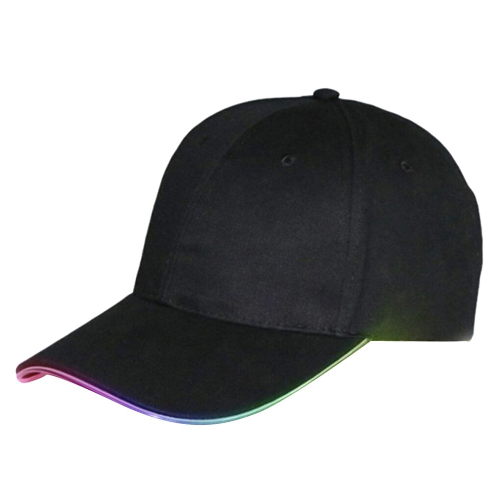 ultra lys ledet baseball lokk optisk fiber glødende hatt hofte-hopp nyhet hatt