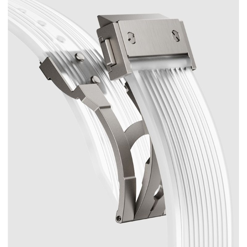 Transparentes Silikonarmband für Apfel Uhr-Armbänder Ultra 49 46 45 44 42 mm, weiches, wasserdichtes Armbinde, Sportarmband für iWatch Correa