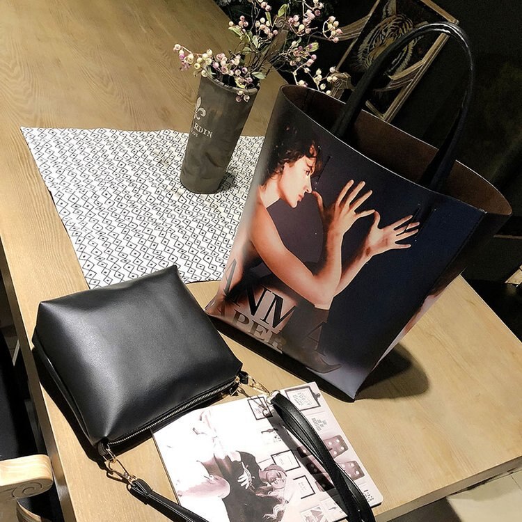 Mixtx damska torba na ramię na zakupy modny charakter magazyn Crossbody osobowość torebka duża pojemność matowa torba na ramię wysokiej jakości