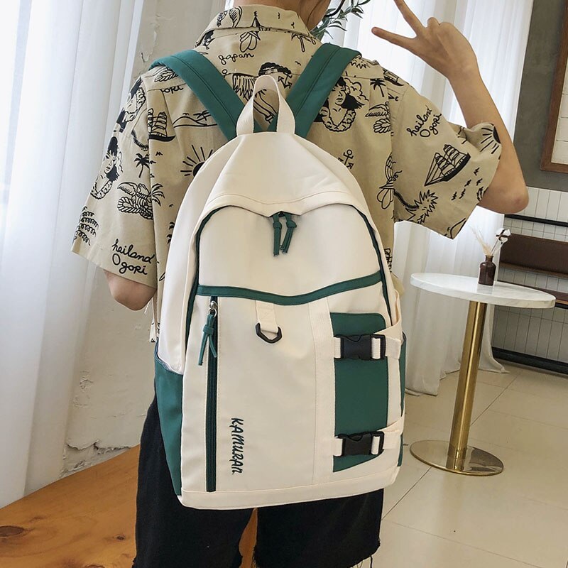 HOCODO Leisure Ladies Backpack Girl College School Bag Casual Simple Women Backpack Outdoor Travel Packbag