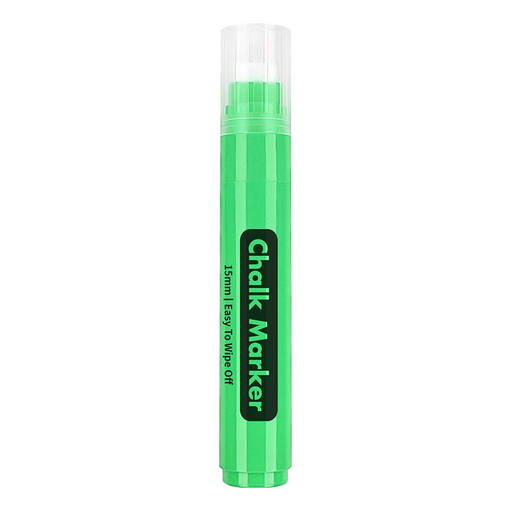 Paint Chalk Markers 15mm Window Chalk Marker Erasable Liquid Chalk Pen For Chalkboard Signs Blackboard Car Window Bistro Glass: green