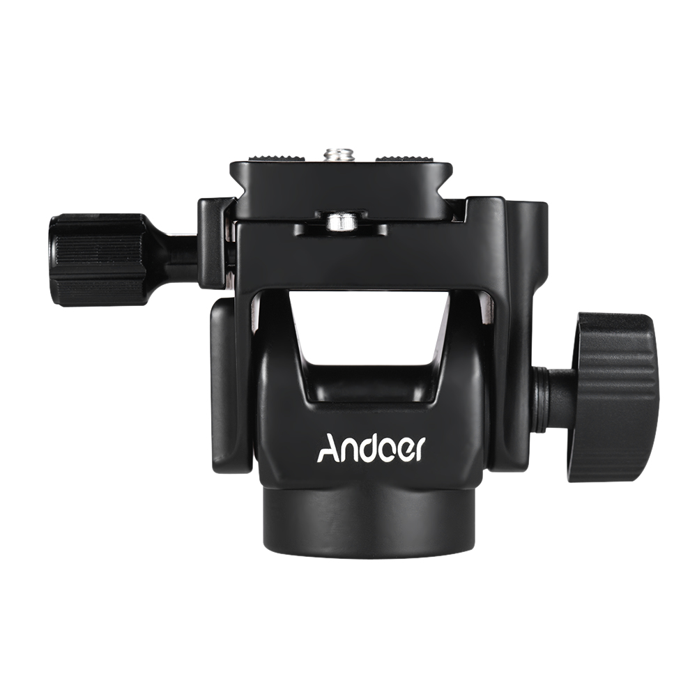 Andoer M-12 monopié cabeza inclinada panorámica cabeza telefoto avistaje de aves con 1 Uds 2 uds Placa de liberación rápida