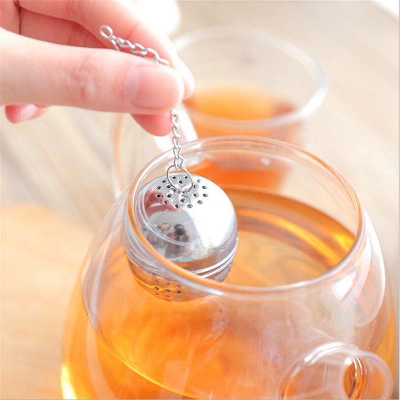 Teinfusionsapparat i rostfritt stål lös tebladssil örtkryddfilter diffusor 18# &