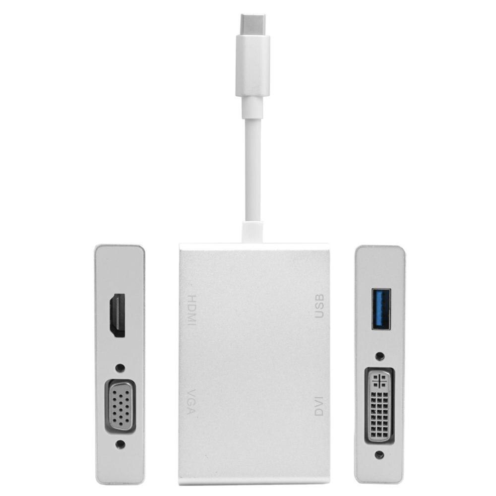 Zihan Combo USB-C Usb 3.1 Type C Naar Usb Otg & Hdmi & Dvi & Vga Adapter Voor Laptop