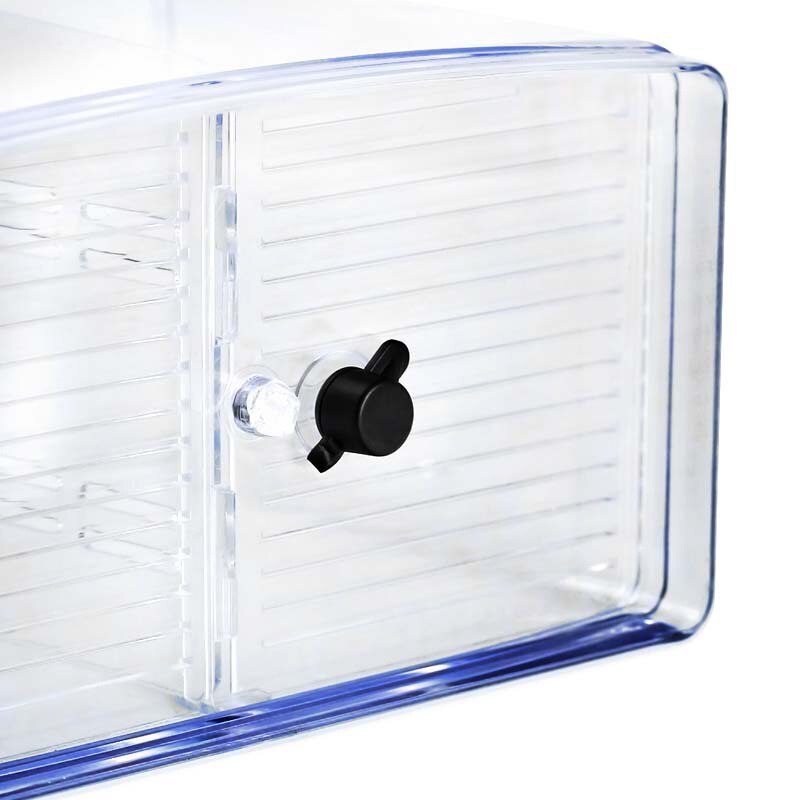 2 Rooms Betta Fish Breeding Boxes Double Guppies Hatching Incubator Isolation Acrylic Mini Aquarium Tanks Durable AT004