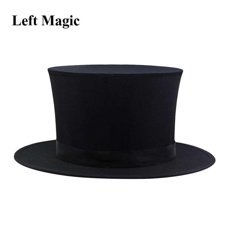 Vouwen Top Hat Lente Goocheltrucs (Zwart & Speelkaart Patroon) verschijnen/Vanishing Objecten Hoed Podium Accessoires Gimmick: black