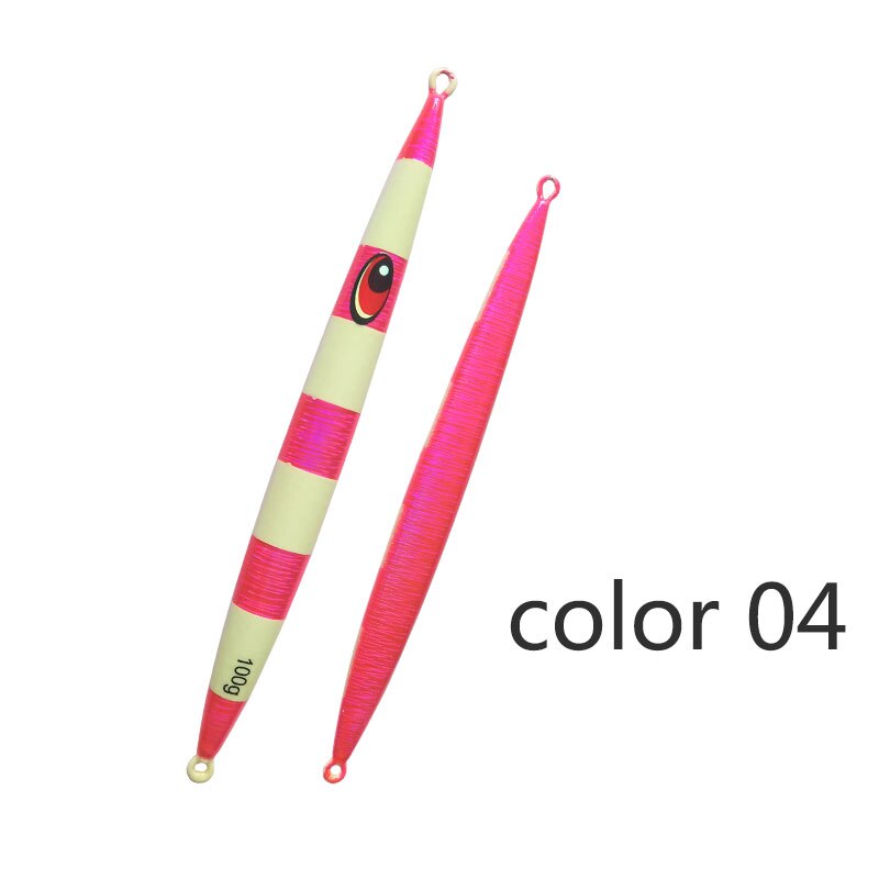 Balleo 1pcs 100g 150g 200g 250g 300g 400g Luminous lead fish Deep sea Metal Jig Jigging Fishing fish Lure: Burgundy / 400g