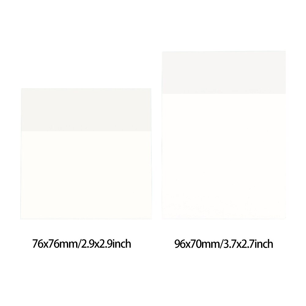 Students DIY School Stationery Home Office Transparent Self-Stick Note Removable Reusable Pet 50 Sheets Practical Waterproof