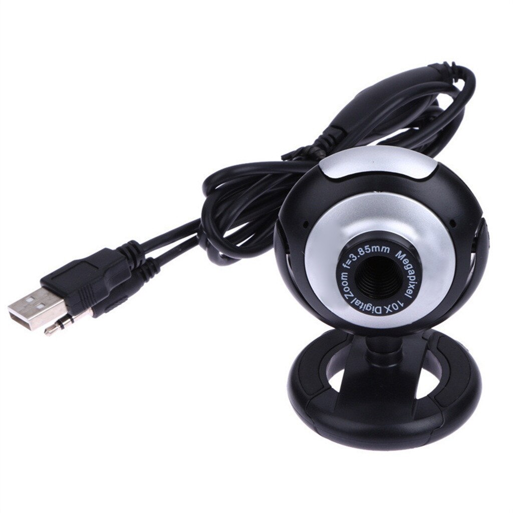 Cámara Web USB con micrófono y visión nocturna para PC, portátil, PC, Webcam, videollamadas