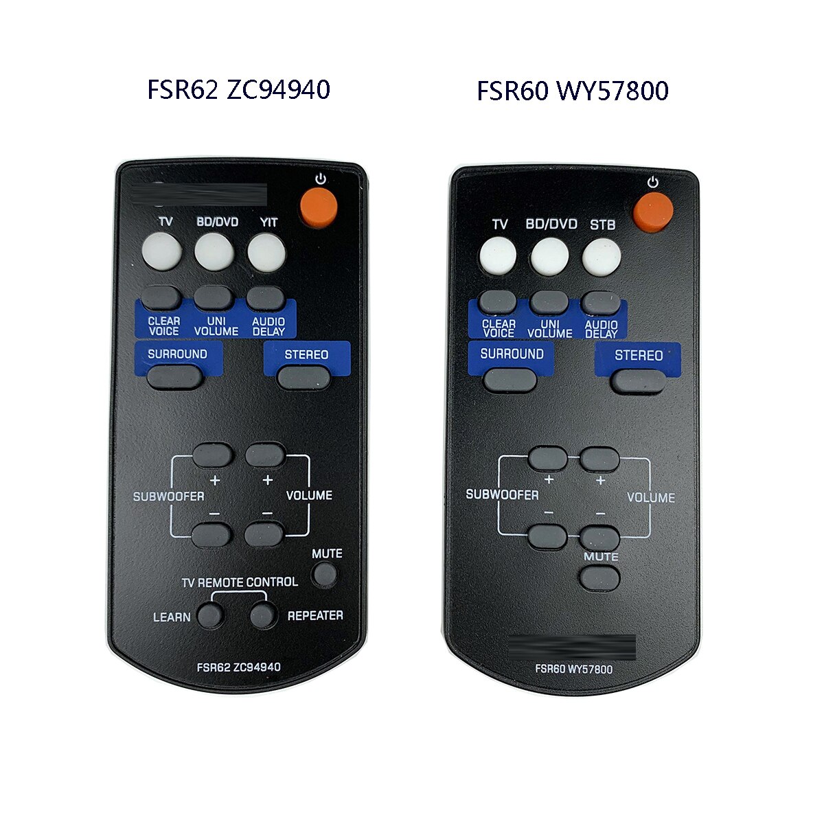 FSR60 WY57800 FSR62 ZC94940 Remote For YAMAHA Sound Bar System YAS101 ATS1010 YAS101BL WY578001 YAS-201 YAS-201BL YAS-CU201