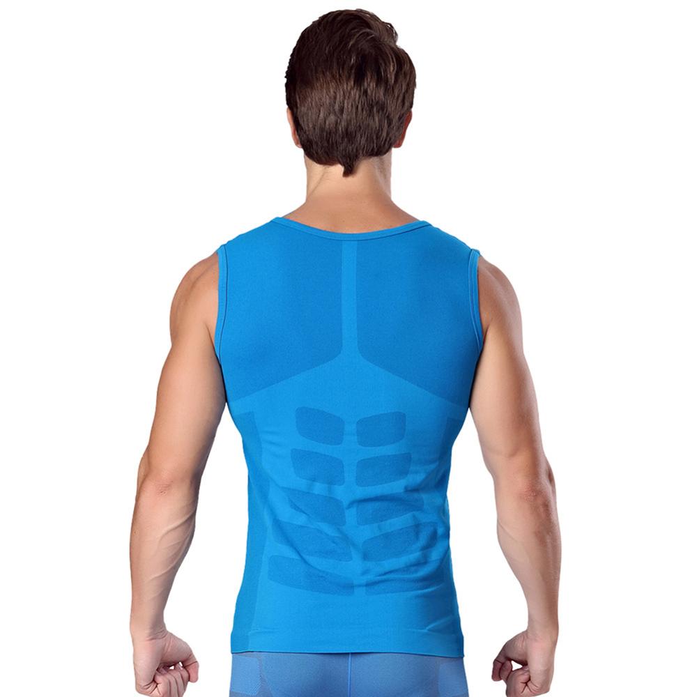 Men's Sleeveless Fitness Clothes Muscle Body Shaping Light Pressure Comfortable Breathable Quick-drying Tights Sports Vest