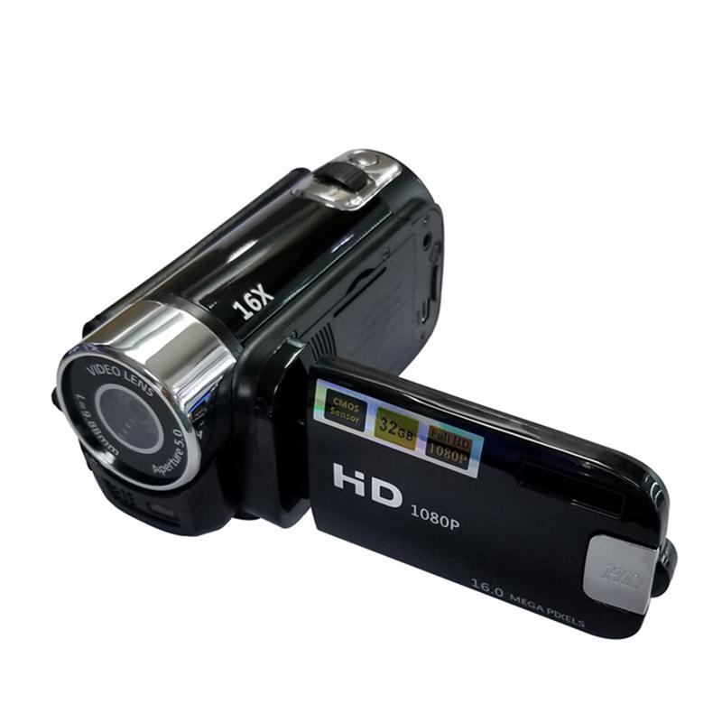Videocamera digitale professionale DV della videocamera digitale professionale della videocamera portatile della registrazione Video della ripresa ad alta definizione della luce 1080P LED: Black