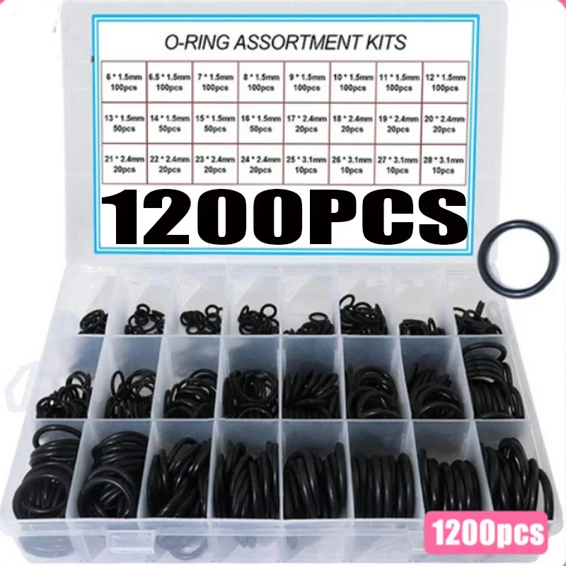 Gummi-O-Ring-Dichtungsscheibe, Sanitärdichtung, ölbeständiger O-Ring, Auto-Sanitär-Wasserhahn, Wasserreparatur, schwarze Dichtung, O-Ring