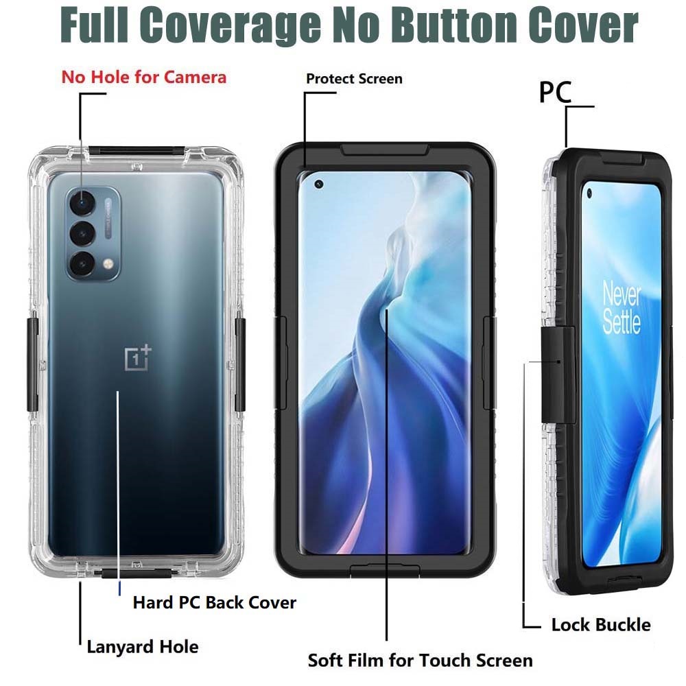 Étui étanche pour Oneplus 12 12R 13, couverture complète, protection anti-poussière pour natation, coque de téléphone antichoc