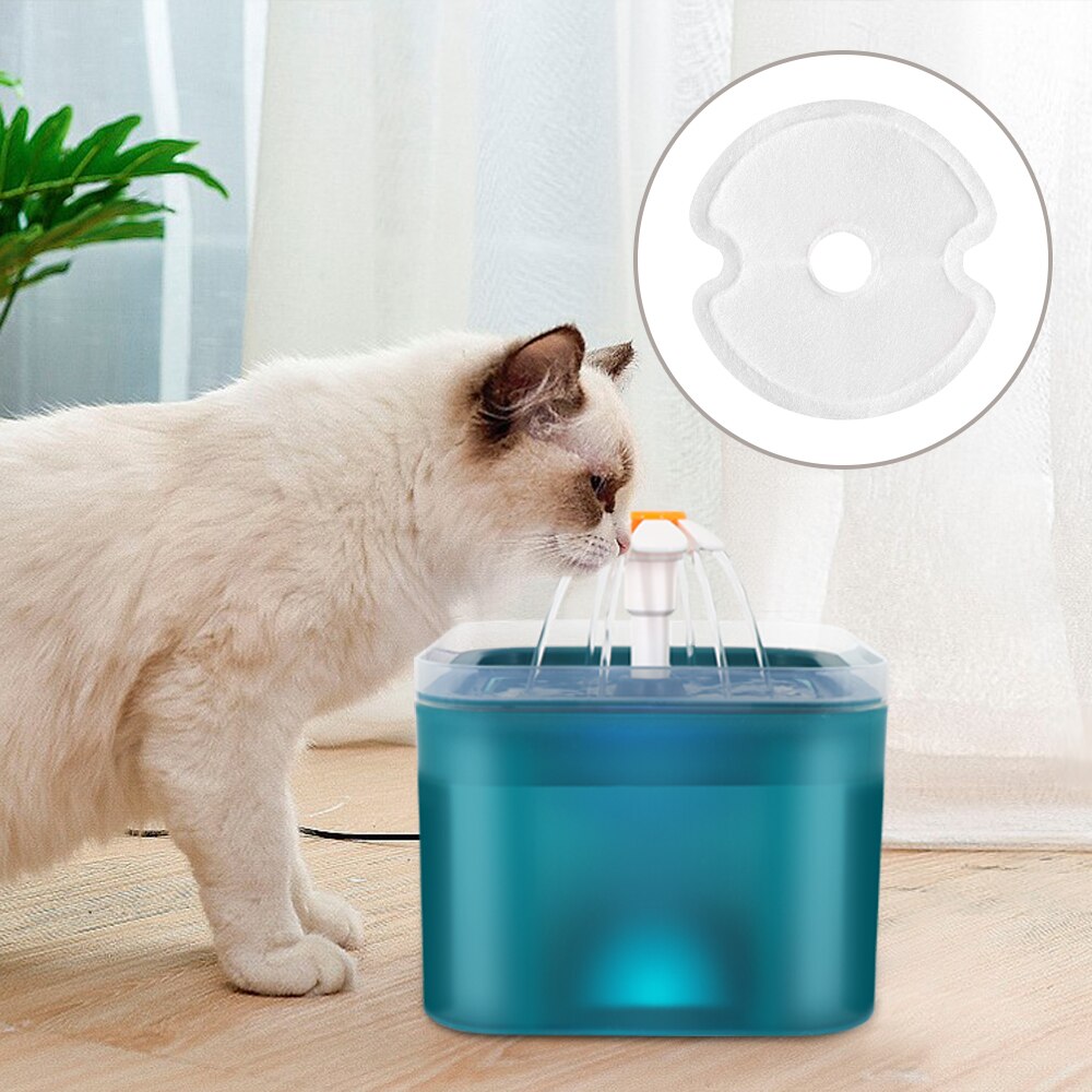 Filtros de fonte de água para gatos, 4 unidades, filtro de carvão ativado de substituição para dispensador de água de fonte de gato filtros substituídos