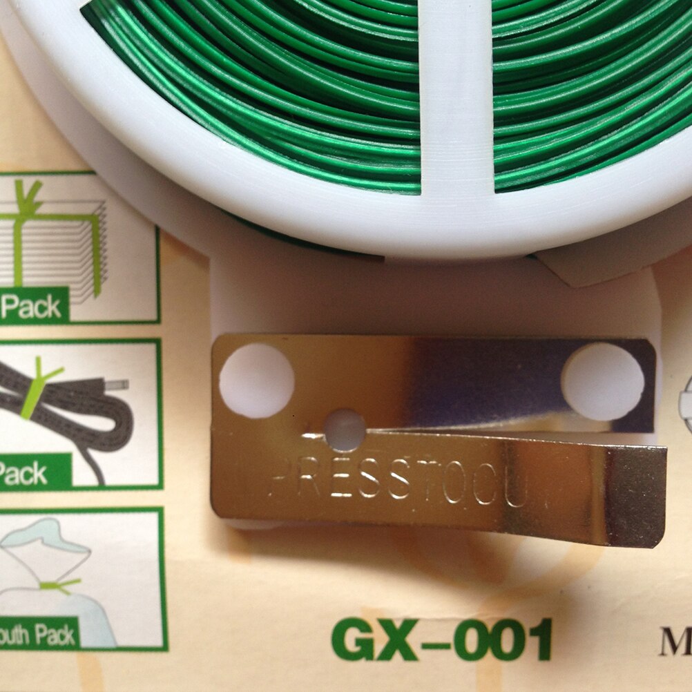 BESTOYARD 50m Plastic Coated Iron Wire Twist Ties Garderning Wrap Cable Ties