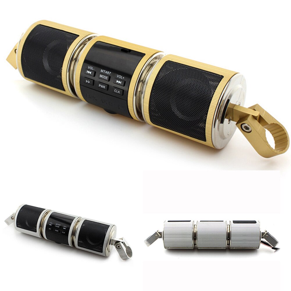 Waterproof Motorcycle Speaker Audio Radio Bluetooth MP3B Moto Stereo System
