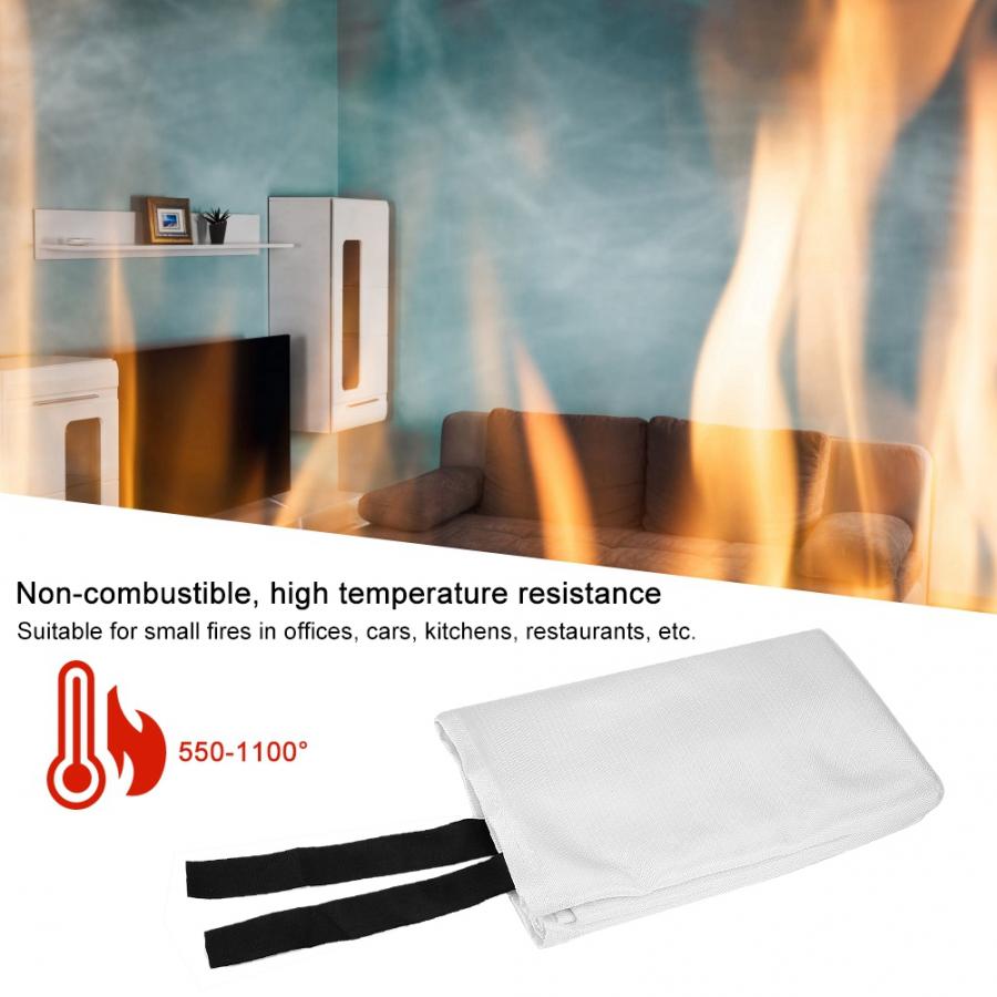 Fiberglass Emergency Fire Safety Blanket for Kitchen Camping Fireplace Grill Car Fiberglass Emergency Fire Blanket