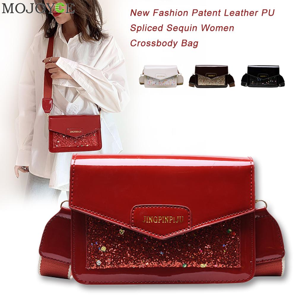 Dames pailletten pu leren schoudertas dames kleine messenger crossbody handtassen dames schoudertas
