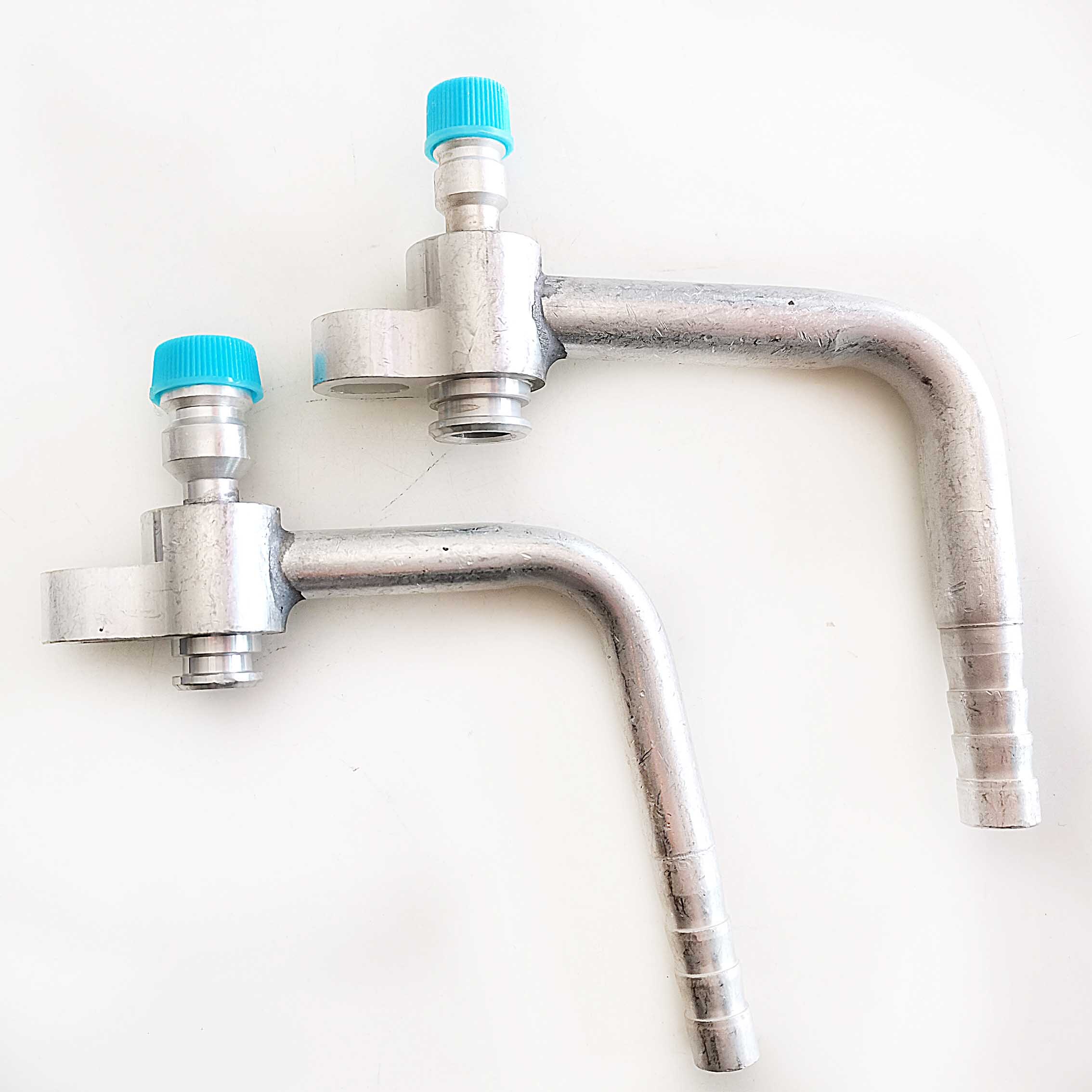 2pcs Automotive Air Conditioning Compressor High And Low Pressure Plate Pipe Joint AC Hose Aluminum Fittings For 96 R12 R134a: R134a