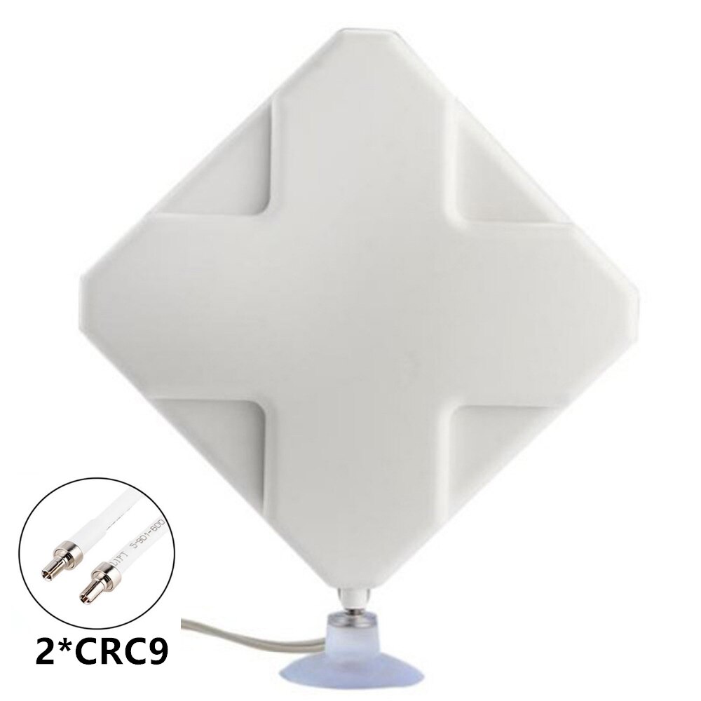 3G 4G LTE Mimo antenna 35dBi Antenne Ad contralto guadagno doppio TS9 CRC9 SMA per Huawei ZTE per 4G modem router Amplificatore di Segnale 2M Cavo: con CRC9