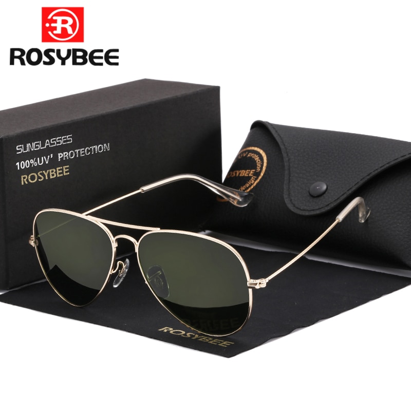 G15 Glass Lens women men Sunglasses uv400 aviation brand classic mirror male oculos vintage banned man sun Glasses