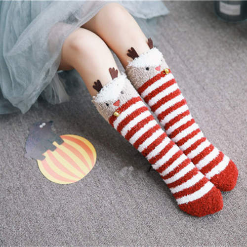 Baby Girls Socks Knee High With Bows Princess Girl Cute Baby Animal Printed Sock Long Tube Kids Child Leg Warmers: Multi