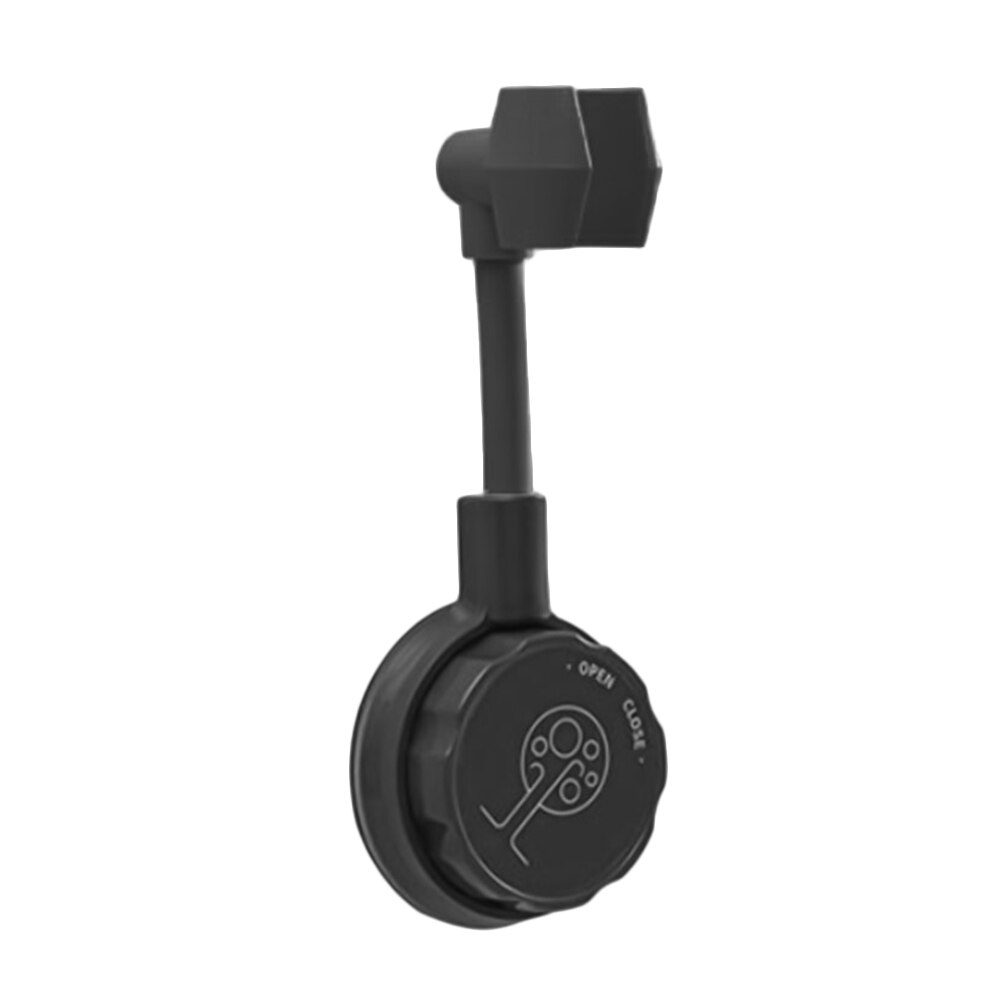 Universal Adjustable Shower Fixed Base Shower Bracket Black Technology Wall Suction ABS Shower Bracket Bathroom Accessories