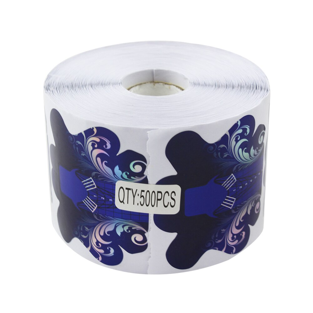 Nail Art Tools Nail Forms Silver Extension Acrylic Builder Form Guide For Nail Extension Stencil Manicure Tools: A 500pcs