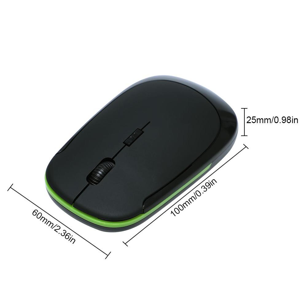 5 Colors Ultra Thin Wirelss Mouse 1600DPI 4 Buttons 2.4G Optical Mouse Portable Home Office Wireless Mice for PC Computer Laptop