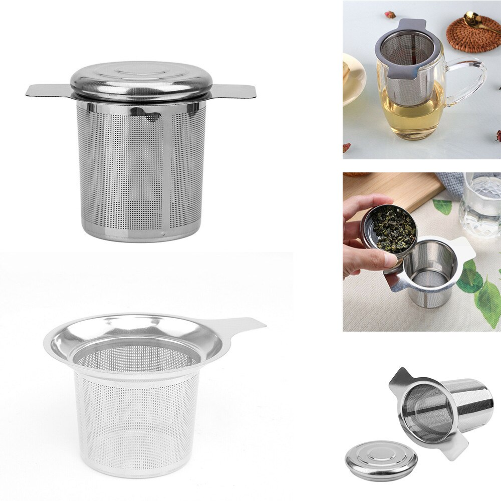 Tee-ei aus edelstahlgewebe, teesieb, teetasse, filter für losen tee, küchenzubehör