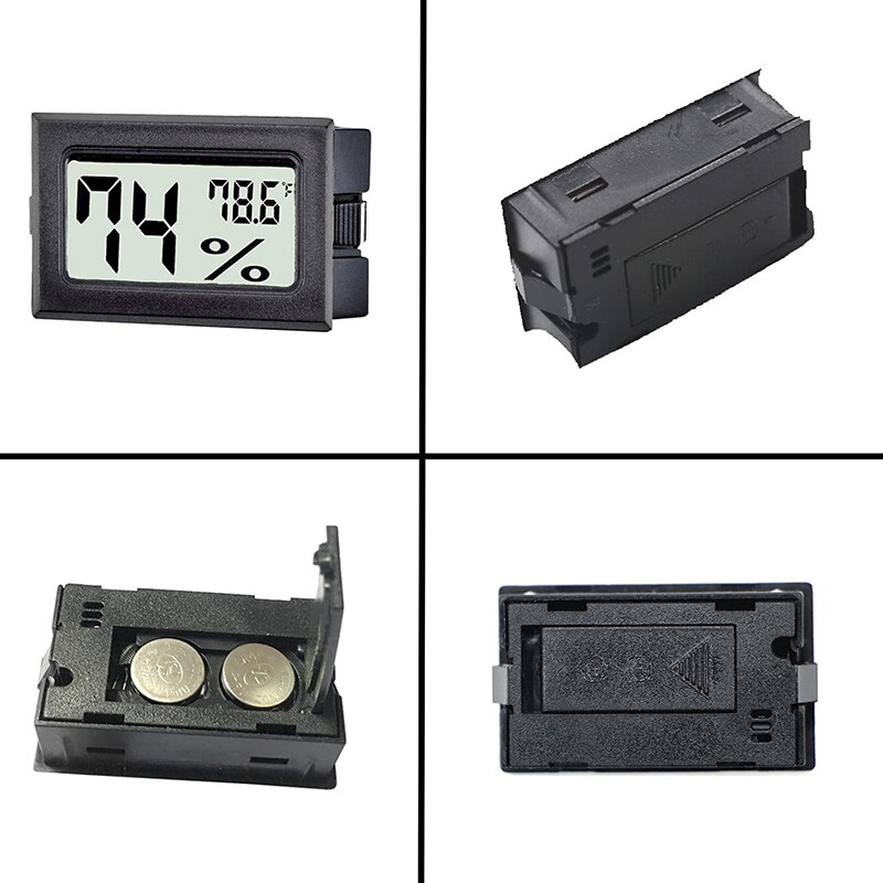 6 Pack Mini Digital Thermometer Hygrometer Indoor Temperature And Humidity Gauge Meter Monitor Fahrenheit For Humidor