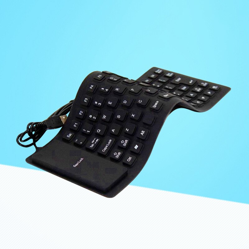 Tragbare Weichen Wasserdichte Silikon Flexible Roll Up Stille Tastatur für Laptop Staub und Wasserdichte Tastatur