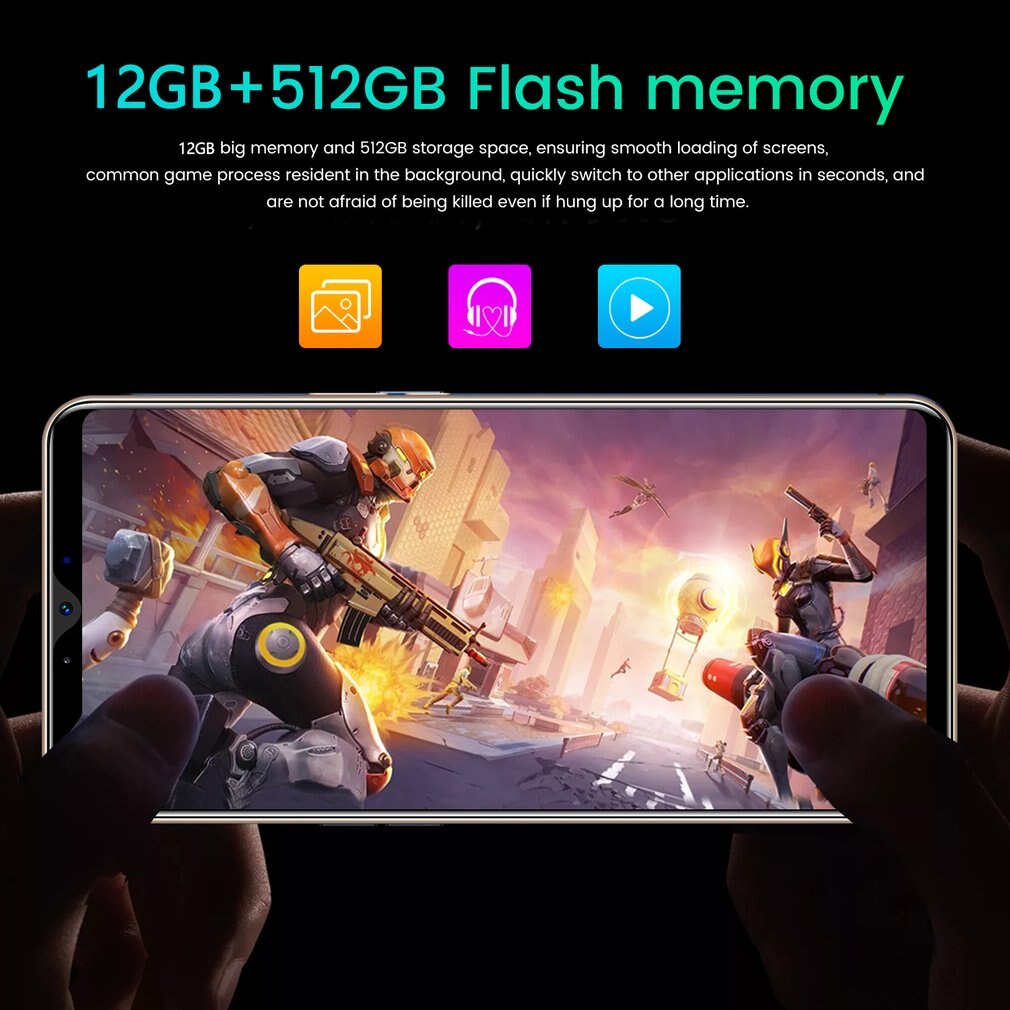 5.8 Inches High Definition Screen Green Intelligent Mobile Phone 512MB+4G 2 Megapixel 2000mah Fingerprint Unlock