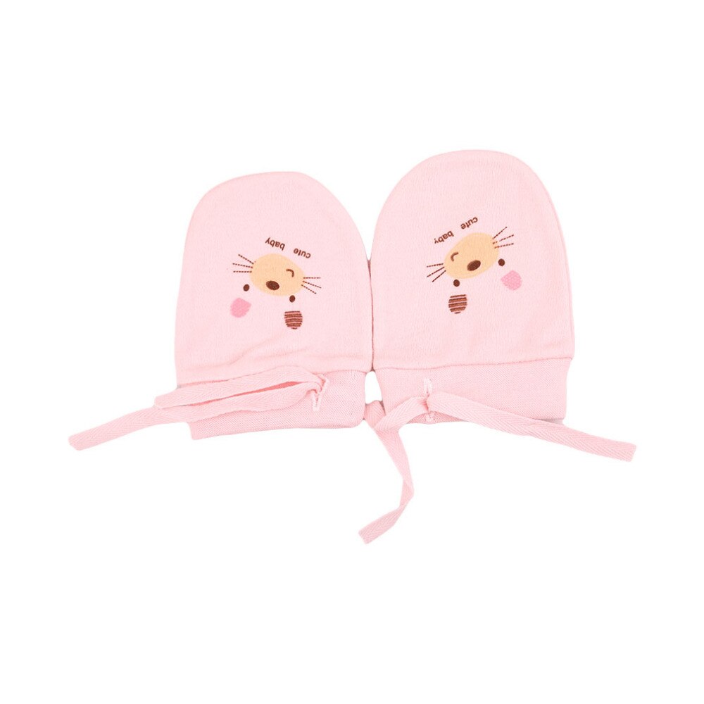 Spring 0-3months 100% cotton baby proof gloves Neonatal gloves comfortable breathe freely baby gloves newborn baby mitten