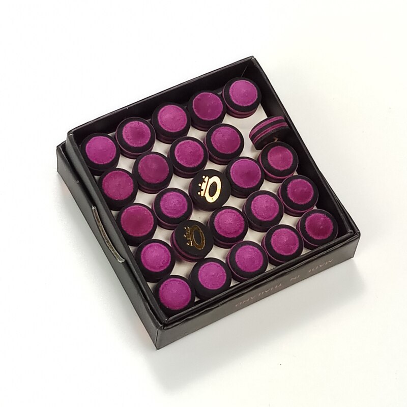 Jassinry 25 stks Lijm Snooker Cue Tips 10mm/11mm radiaal biljartkeu tips Biljart Accessoires 2 kleuren optioneel