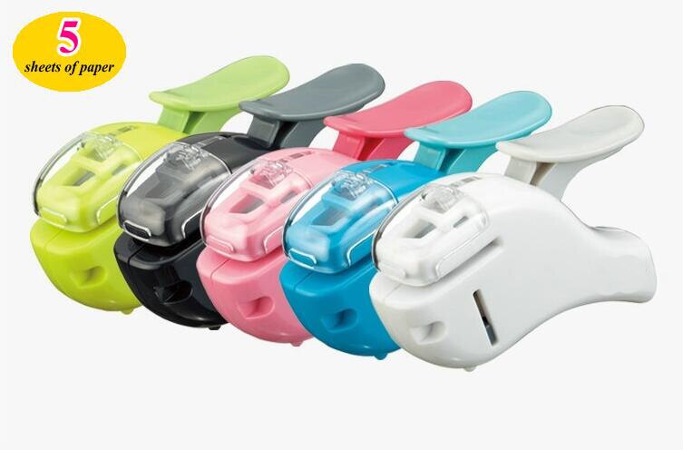 Mini Stapler Safe Staple Free Stapler Office Paper binding Stapleless Stapler Without Staple