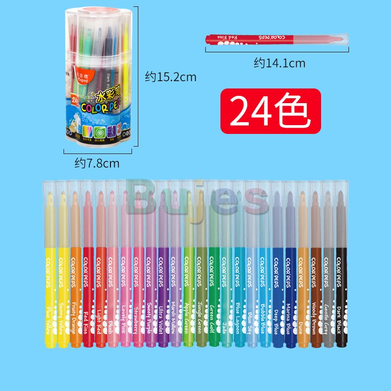 Ideen mit Herz 3-D textielverf | 24 tubes met elk 30 ml stofverf | 24 kleuren incl. neonkleuren en metallic kleuren | stofverfset incl. 2 penselen | wasbaar