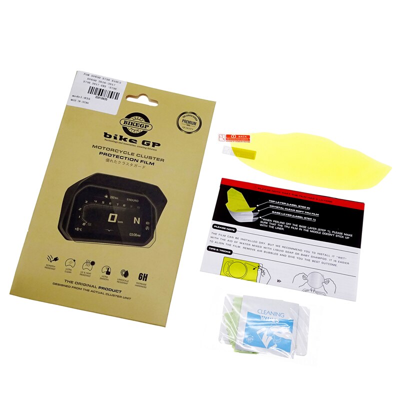 Motorsykkel kilometerteller instrument beskyttende film slitesterk anti-uv-membran som passer til suzuki  sv650 s750  s750 s1000