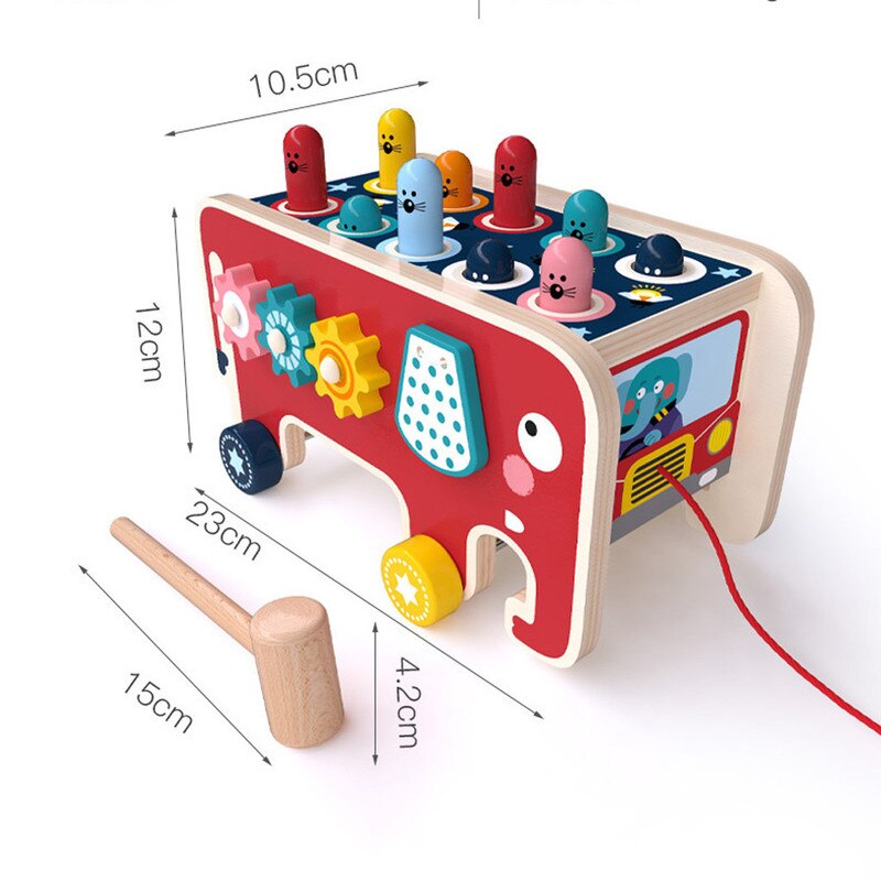 Baby søt stil hamster spill barn tre leketøy hammer beat dekompresjon barn pedagogisk leke foreldre-barn interaktivt spill