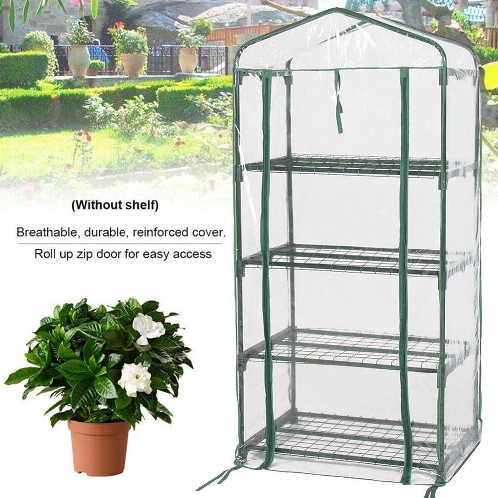 Warm Garden Greenhouse PVC Plant Cover Clear PVC Warm Plant Iron Mini Greenhouse Household Stand) Garden (without Tier Cove V4U3