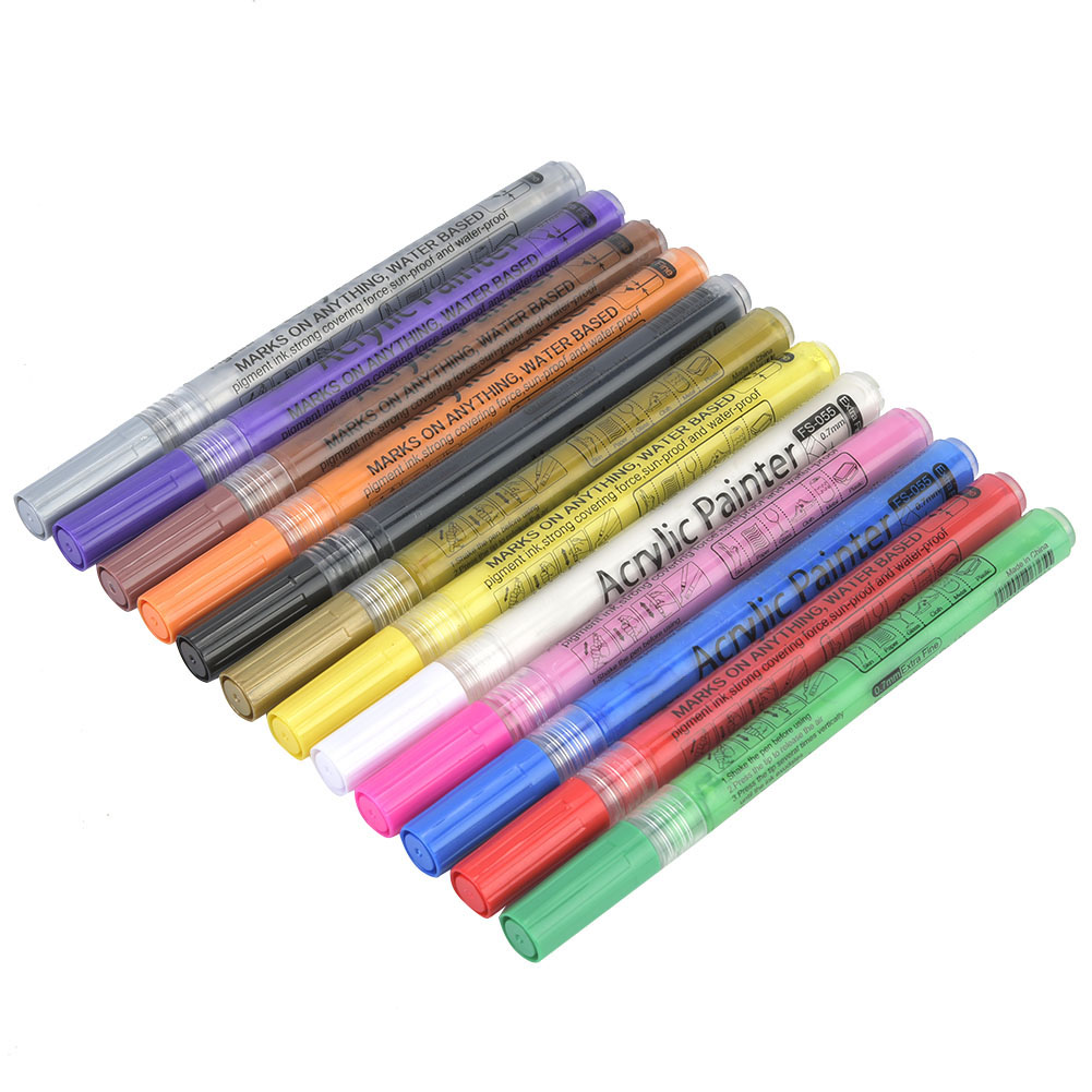 Popular Acrylic Marker Odorless Needle Pen Water-Based Paint Pen 0.7 mm Line Width