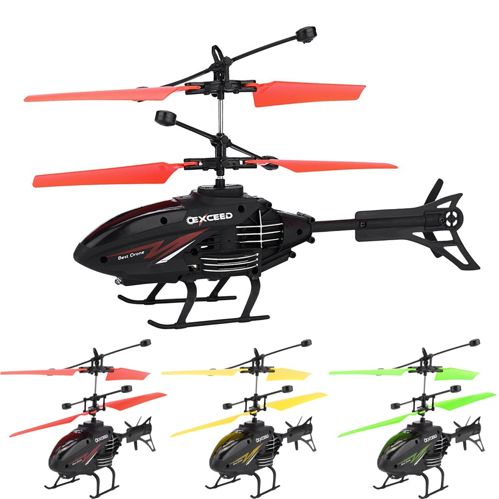 Mini Rc Infraed Inductie Helikopter Vliegtuigen Knipperlicht Speelgoed Kerstcadeau Helicopter Rc Drone Speelgoed Voor Jongen Kinderen