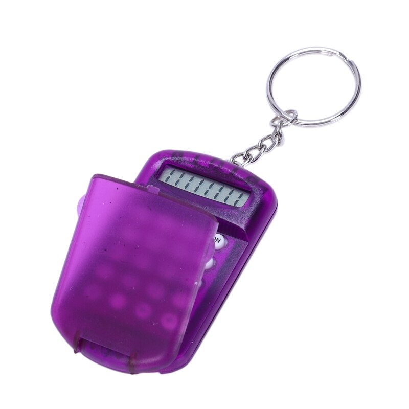 Battery Powered 8 Digits LCD Mini Calculator with Key buckle