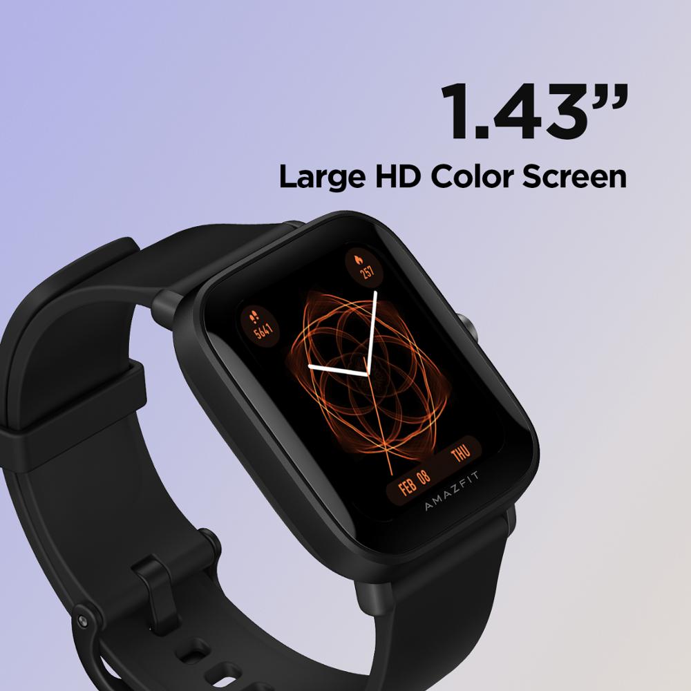 Original Amazfit Bip U Smartwatch Farbe Anzeige Sport Verfolgung 5ATM Wasserdicht Clever Uhr Für Android iOS Telefon