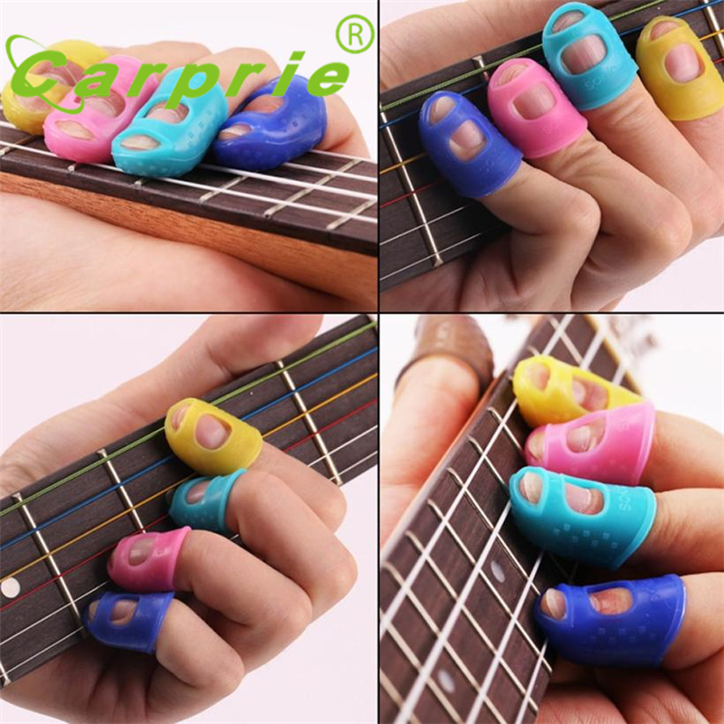 neue 4Stck Gitarre Fingerspitze Protektoren Finger Wachen Für Ukulele Gitarre Zubehör Preis_KXL0718