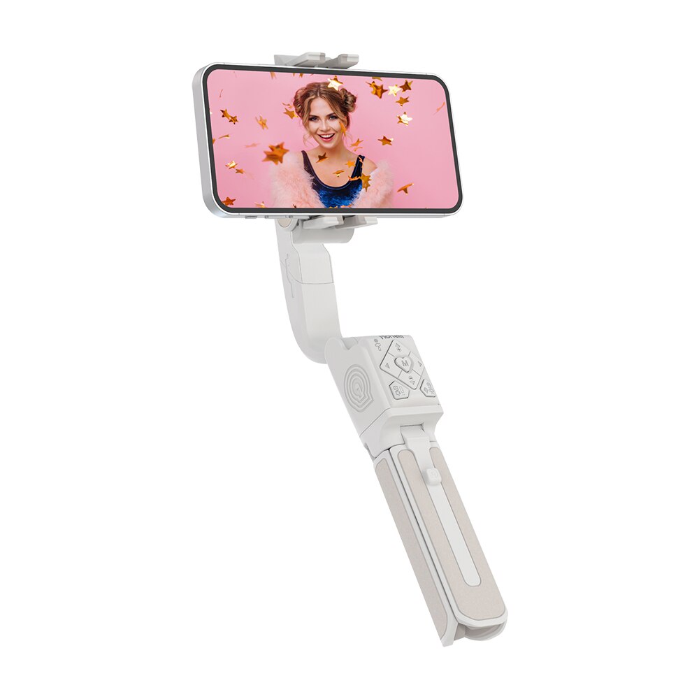 Hohem – iSteady Q stabilisateur rotatif à cardan 360 °, pour Smartphone, avec suivi du visage, pour iPhone et Android: iSteady Q White