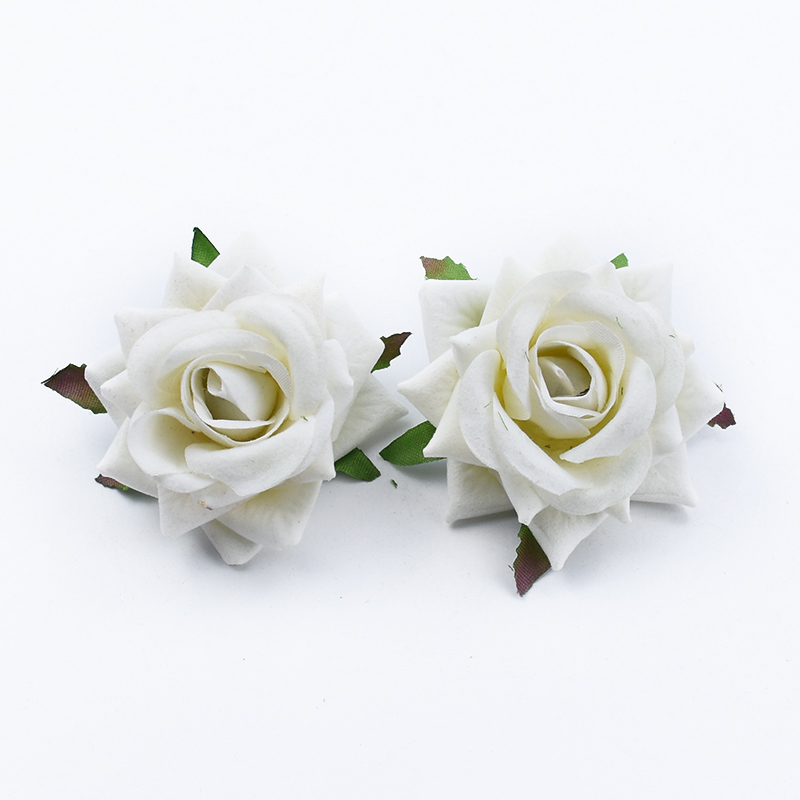 100 pièces pas cher roses mariage fleurs décoratives mur décoration de la maison accessoires fleurs artificielles un capuchon boîte: S / GRIS